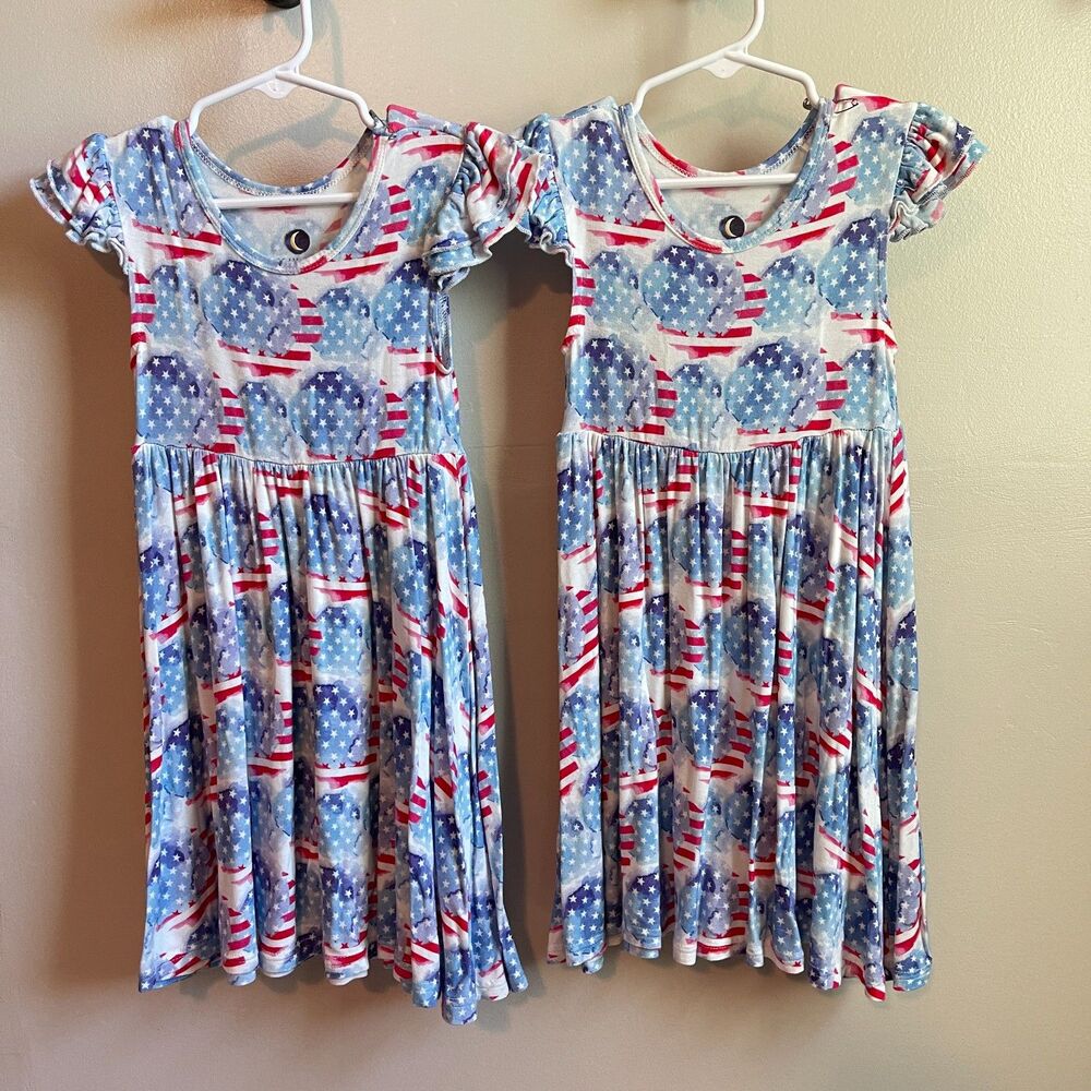 Dreamiere Young, Wild & Free  3T Twirler Dress | Bamboo American Flag - Picture 7 of 10